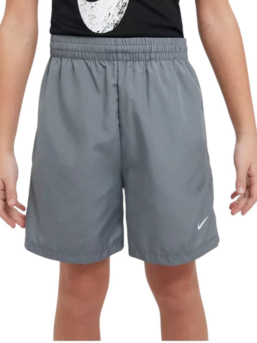 Nike Dri-FIT Training Shorts Boys Small Grey Athletic Lightweight Activewear